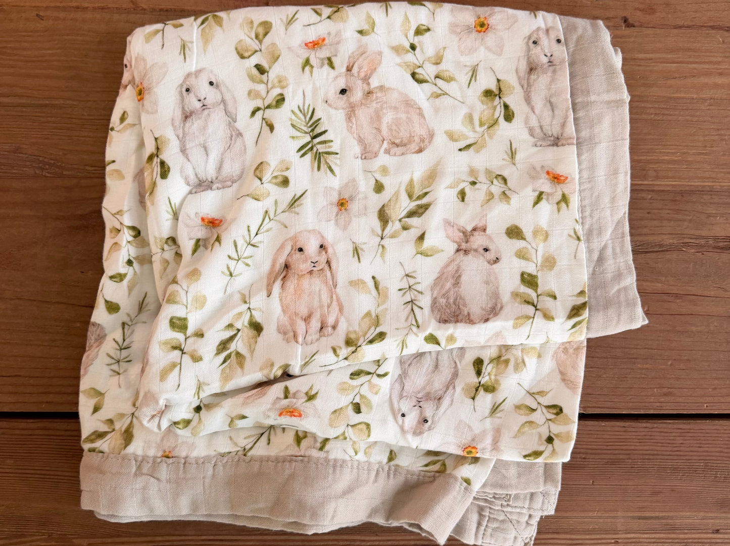 Bunny Bamboo Cotton Blanket