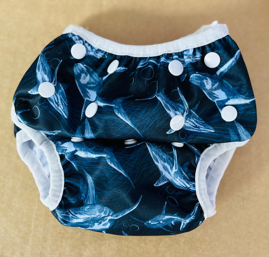 The Sharks Reusable OSFM Swim Nappy
