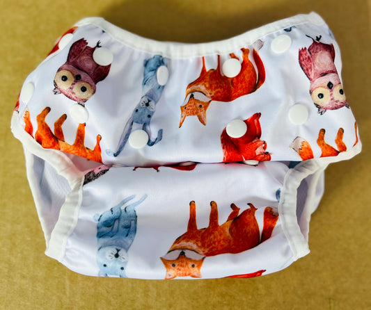Woodland Animals Reusable Swim Nappy