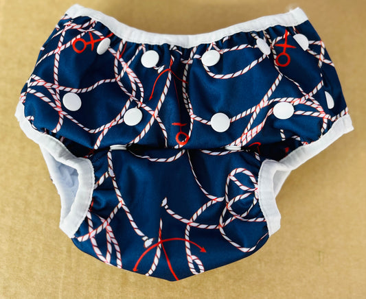 Ropes & Anchors Reusable Swim Nappy