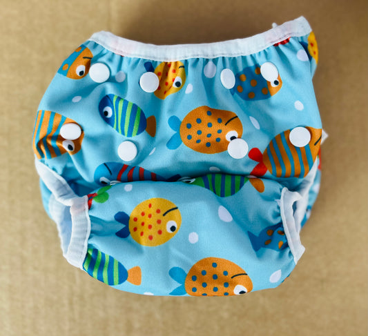Cartoon Fish Reusable Swim Nappy