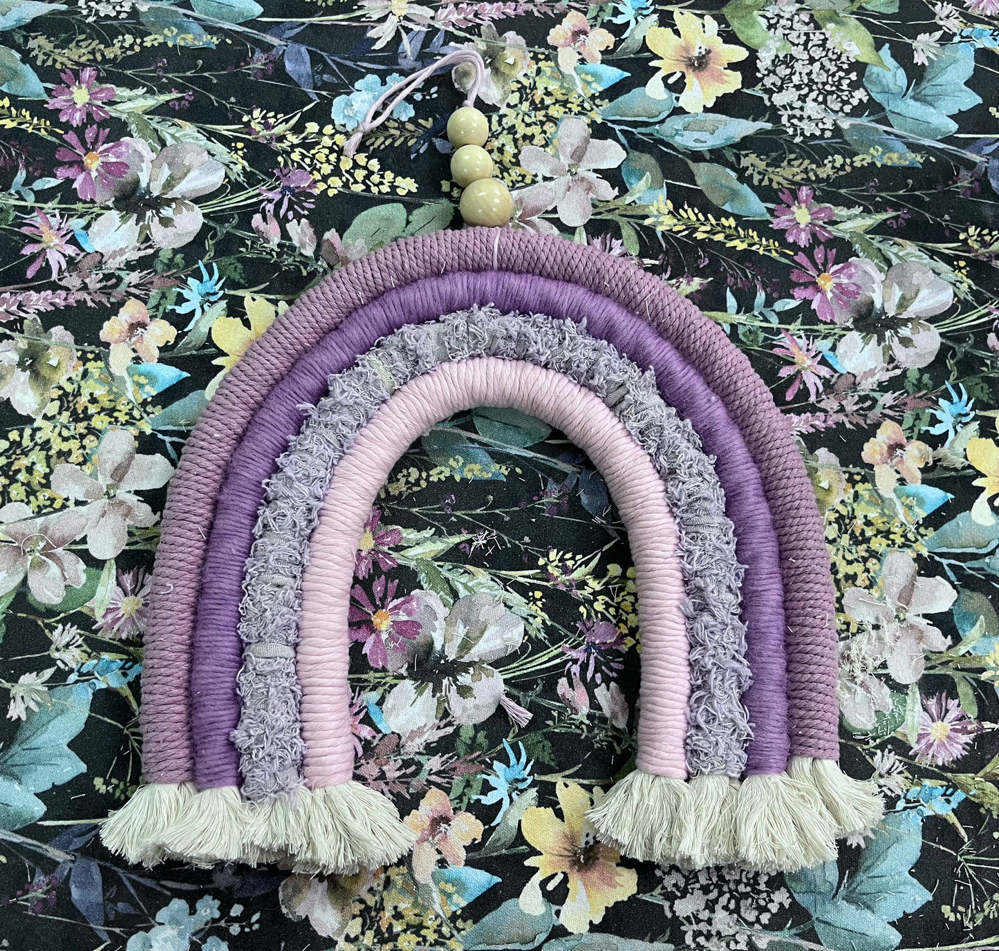 Handmade Pastel Fibre Rainbow