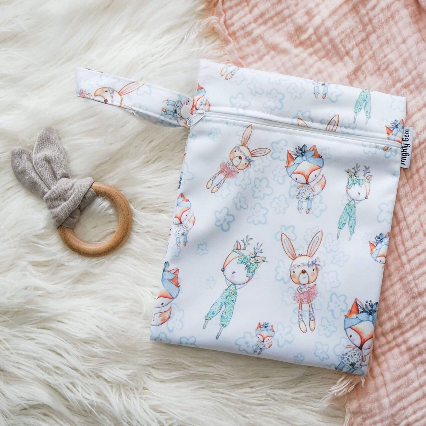 Boho Buddies Medium Wet Bag with a Double layer of PUL