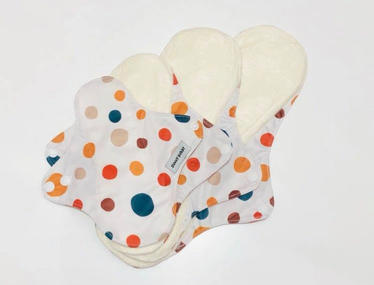 Dotty Spots Reusable Bamboo Cotton Cloth Pads