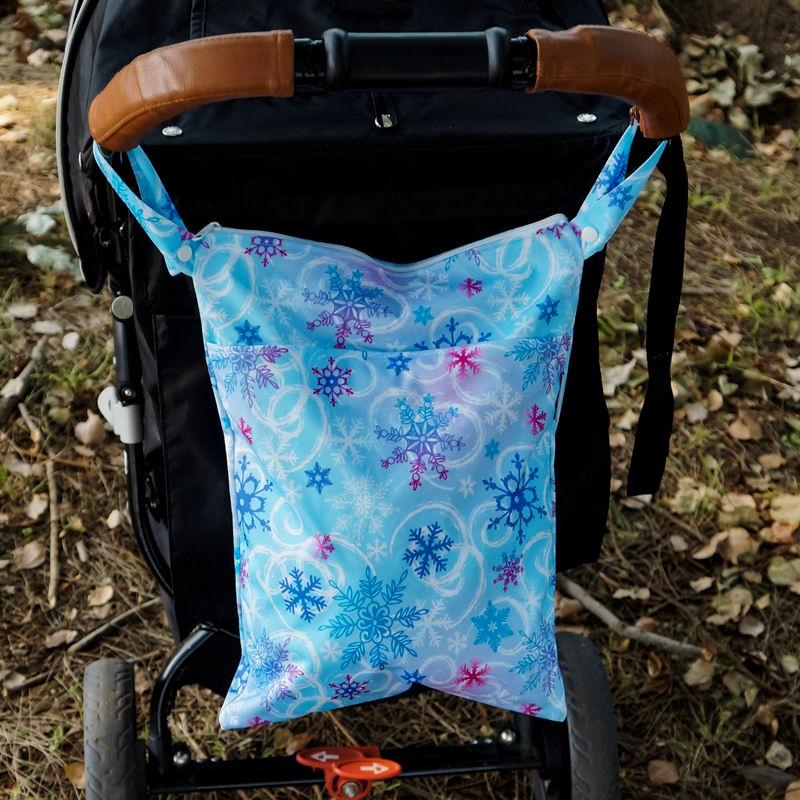 Frozen Snowflakes Large Pram Wet Bag