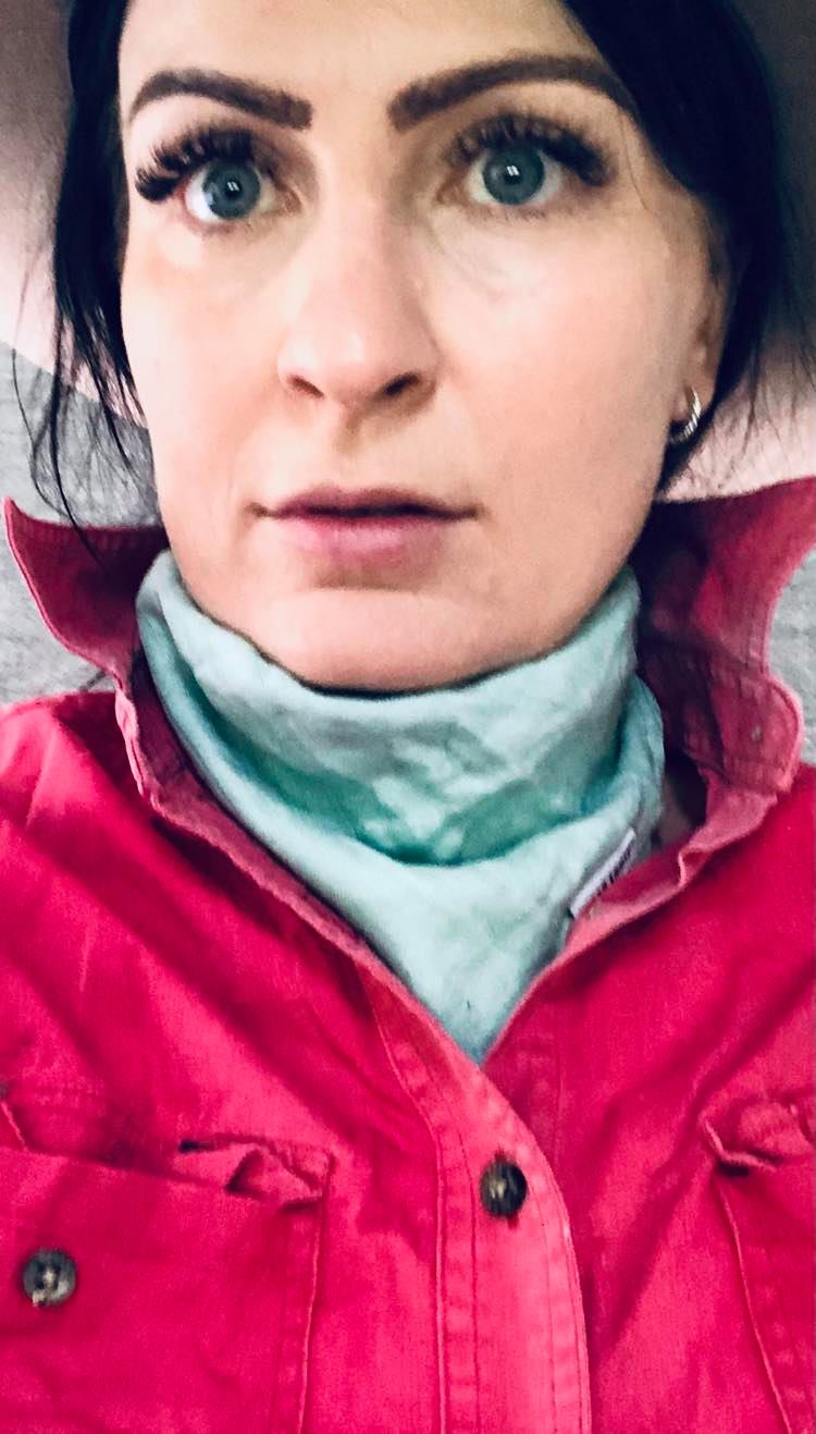 Mint Green Bandana Bib/Neck Sun Cover