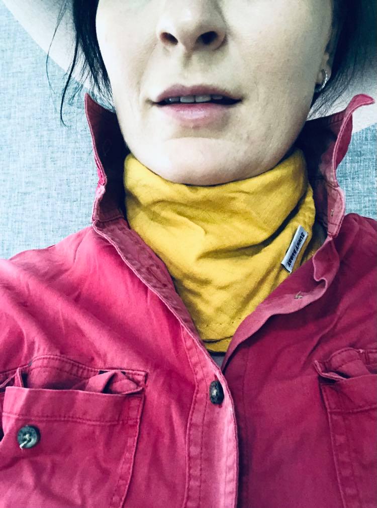 Mustard Bandana Bib/Neck Sun Cover