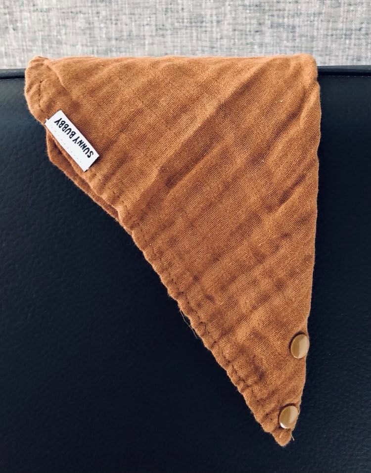 Shades of Brown Bandana Bib/Neck Sun Cover