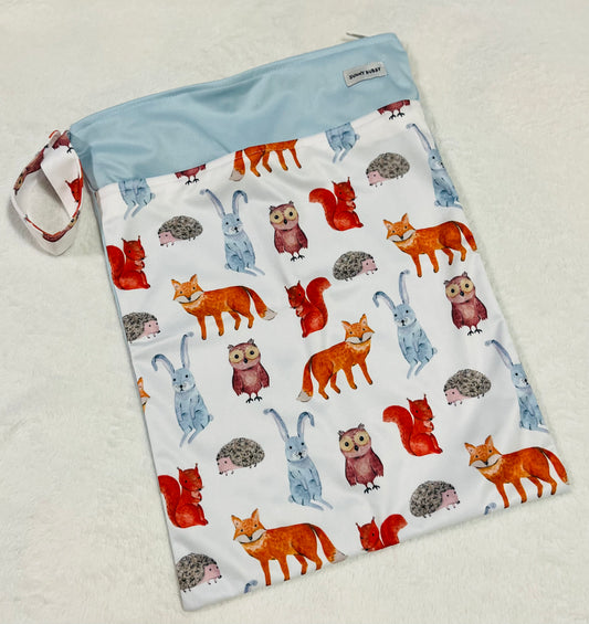Woodland Creatures Large Wet Bag