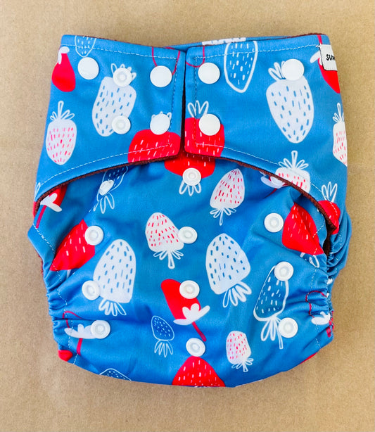Strawberry Fields OSFM Coffee Fleece Pocket MCN