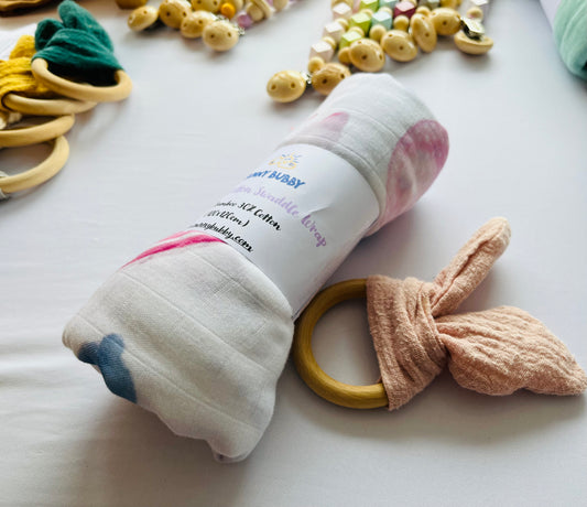 Hot Air Balloons Bamboo Cotton Swaddle