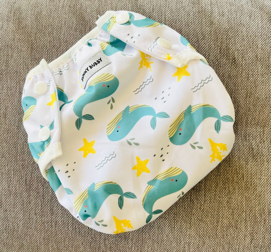 Whale Stars Reusable Swim Nappy