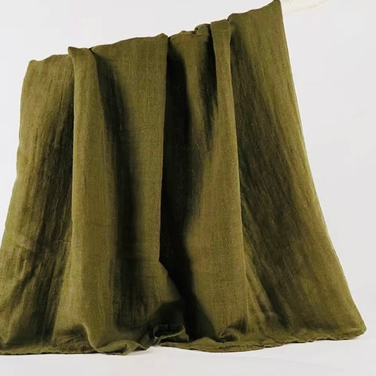 Forest Green 100% Muslin Cotton Swaddle
