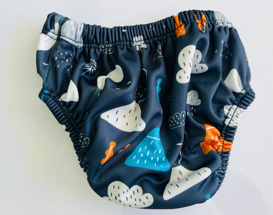 Volcanoes Reusable Swim Nappy