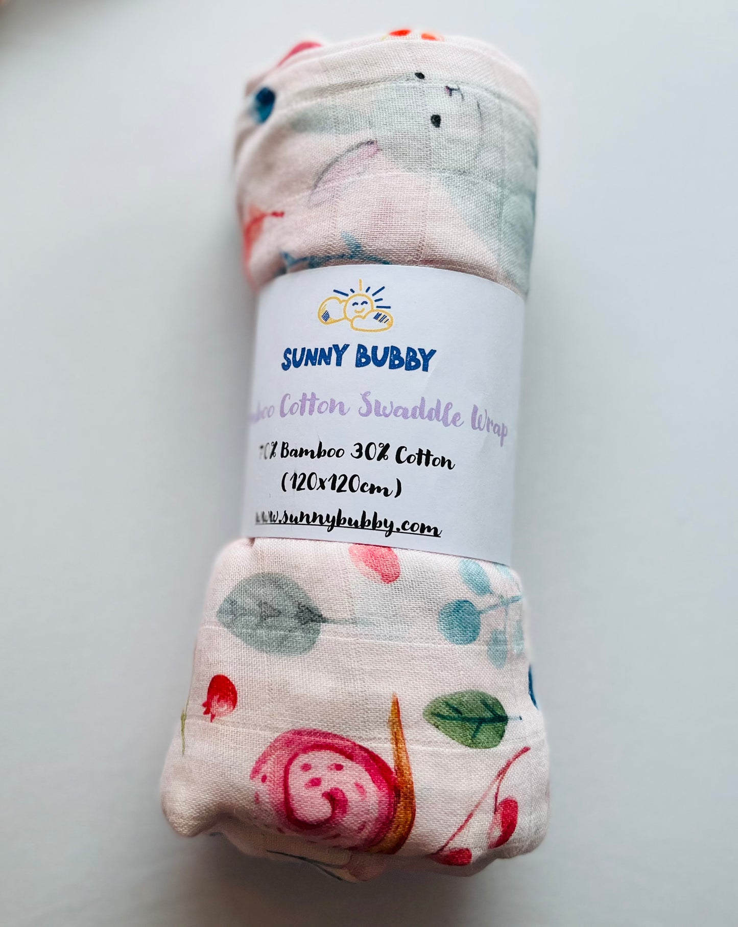 A Snails Life Bamboo Cotton Swaddle