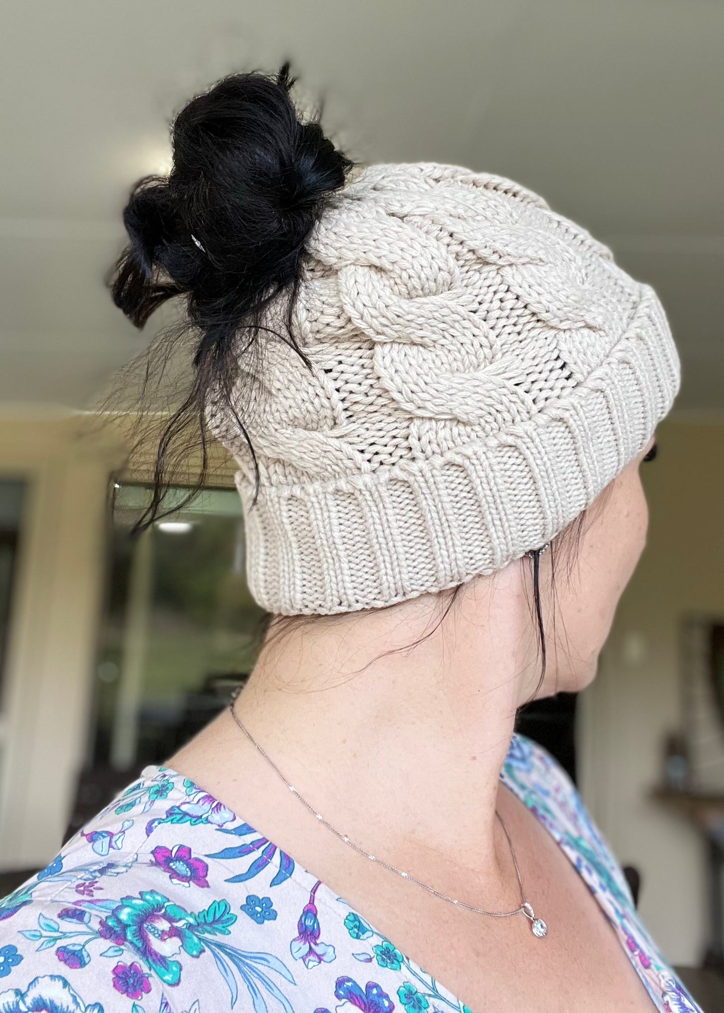 Classic Style Adult Ponytail Beanie