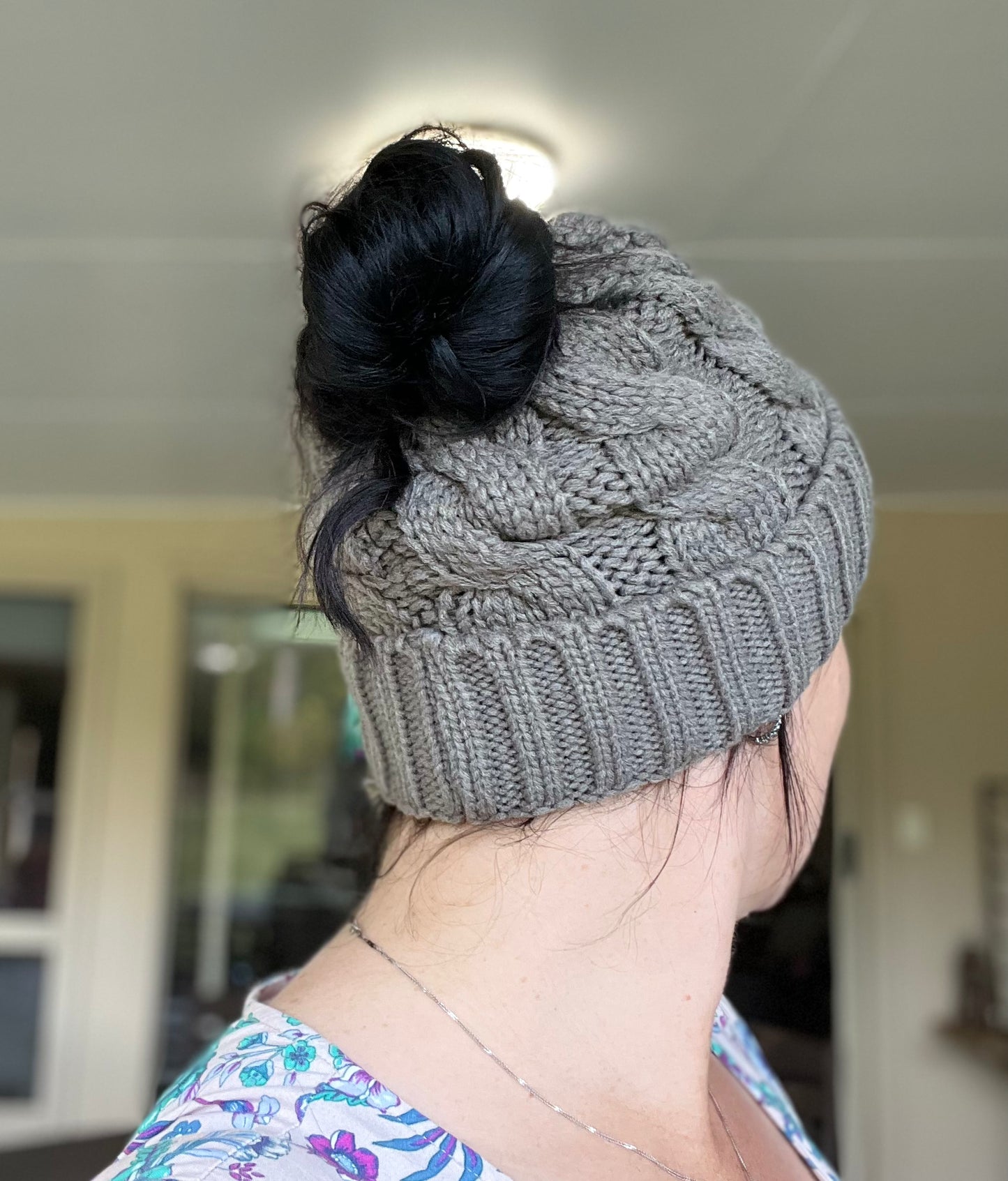 Classic Style Adult Ponytail Beanie