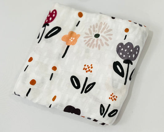 Garden Bamboo Cotton Swaddle
