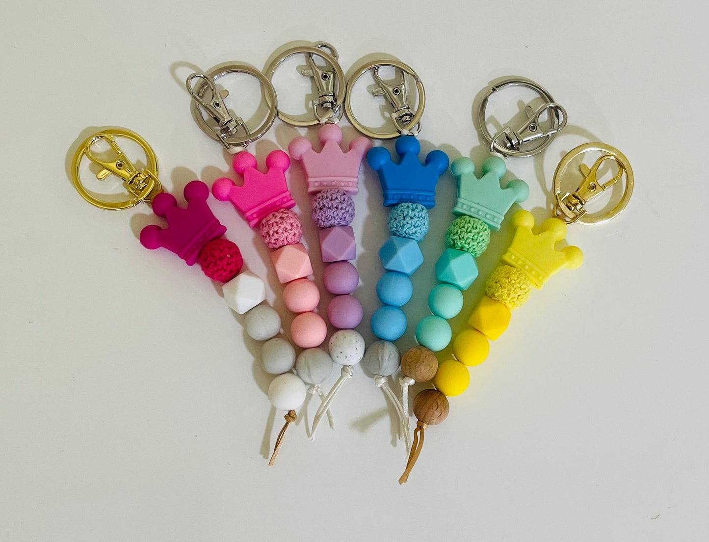 Handmade Silicone Tiara/Crown Key Chains