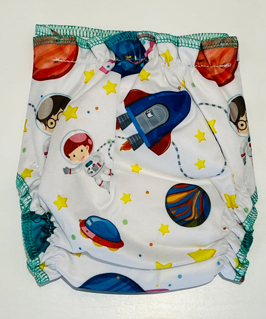 Space Boy Bamboo Cotton Newborn All in One MCN