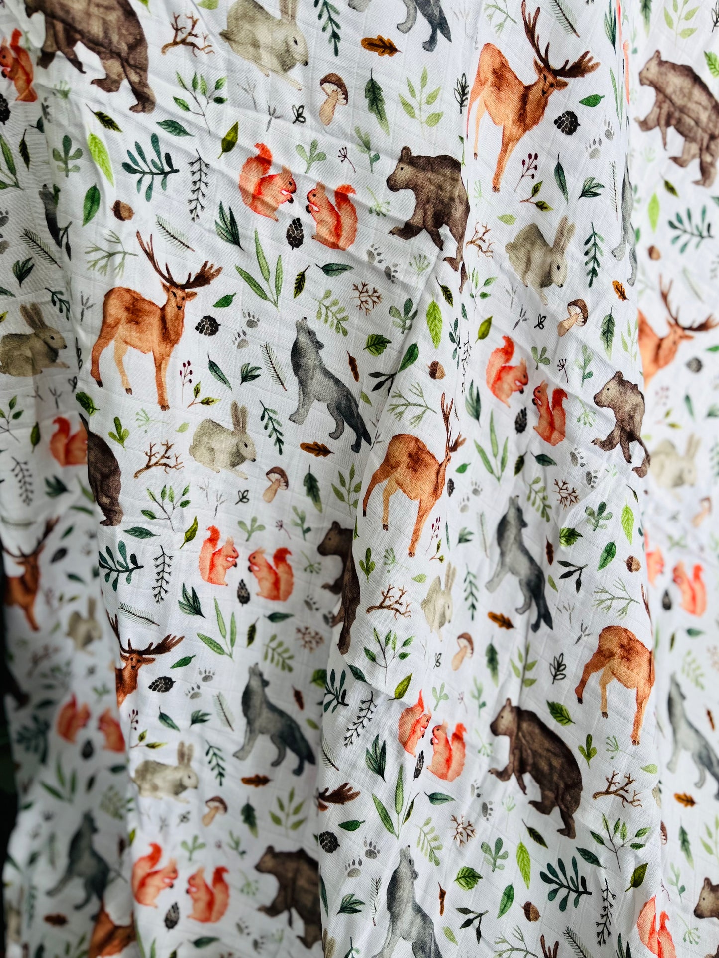 Deer Bear Bamboo Cotton Swaddle