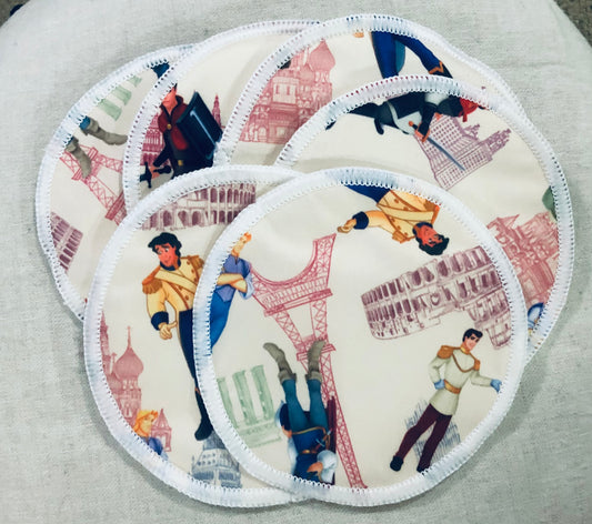 Three Pairs of The Princes Bamboo Cotton Reusable Breast Pads