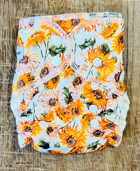 The Sunflowers Bamboo Cotton Newborn All in One MCN