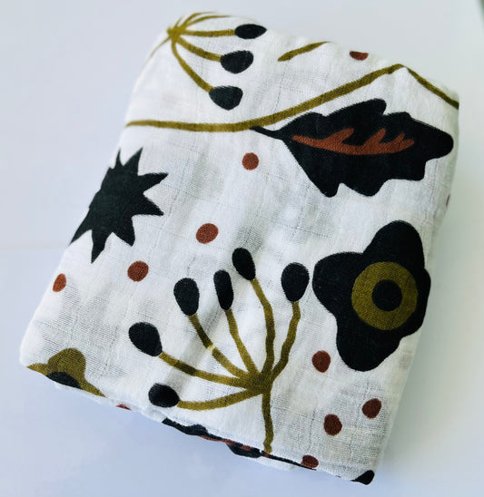 Autumn 100% Muslin Cotton Swaddle