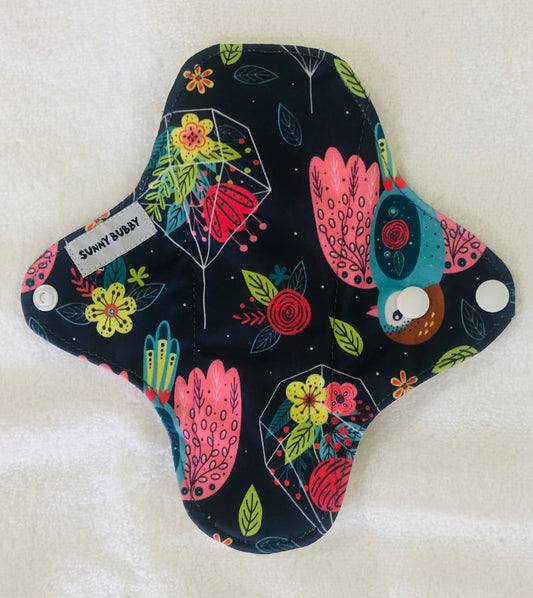 Bloombird Dark Reusable Bamboo Cotton Cloth Pads