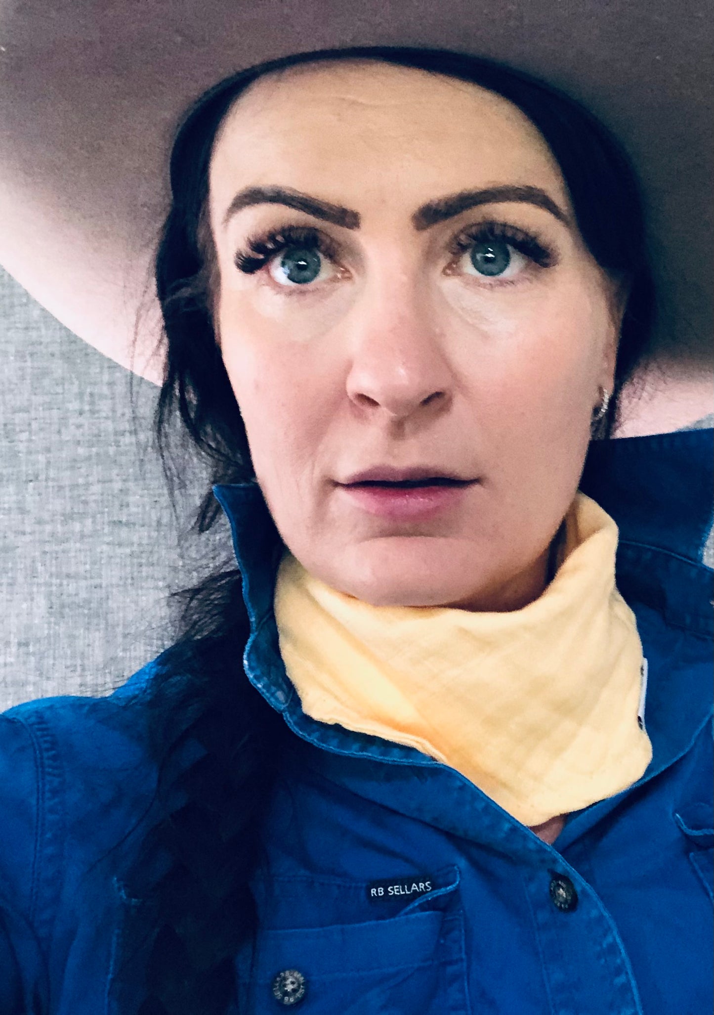 Sunny Yellow Bandana Bib/Neck Sun Cover