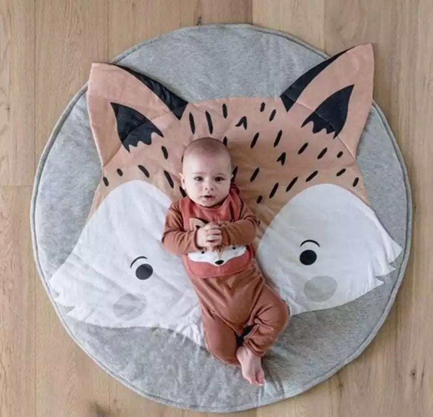 Cotton Round Animal Themed Play Mats
