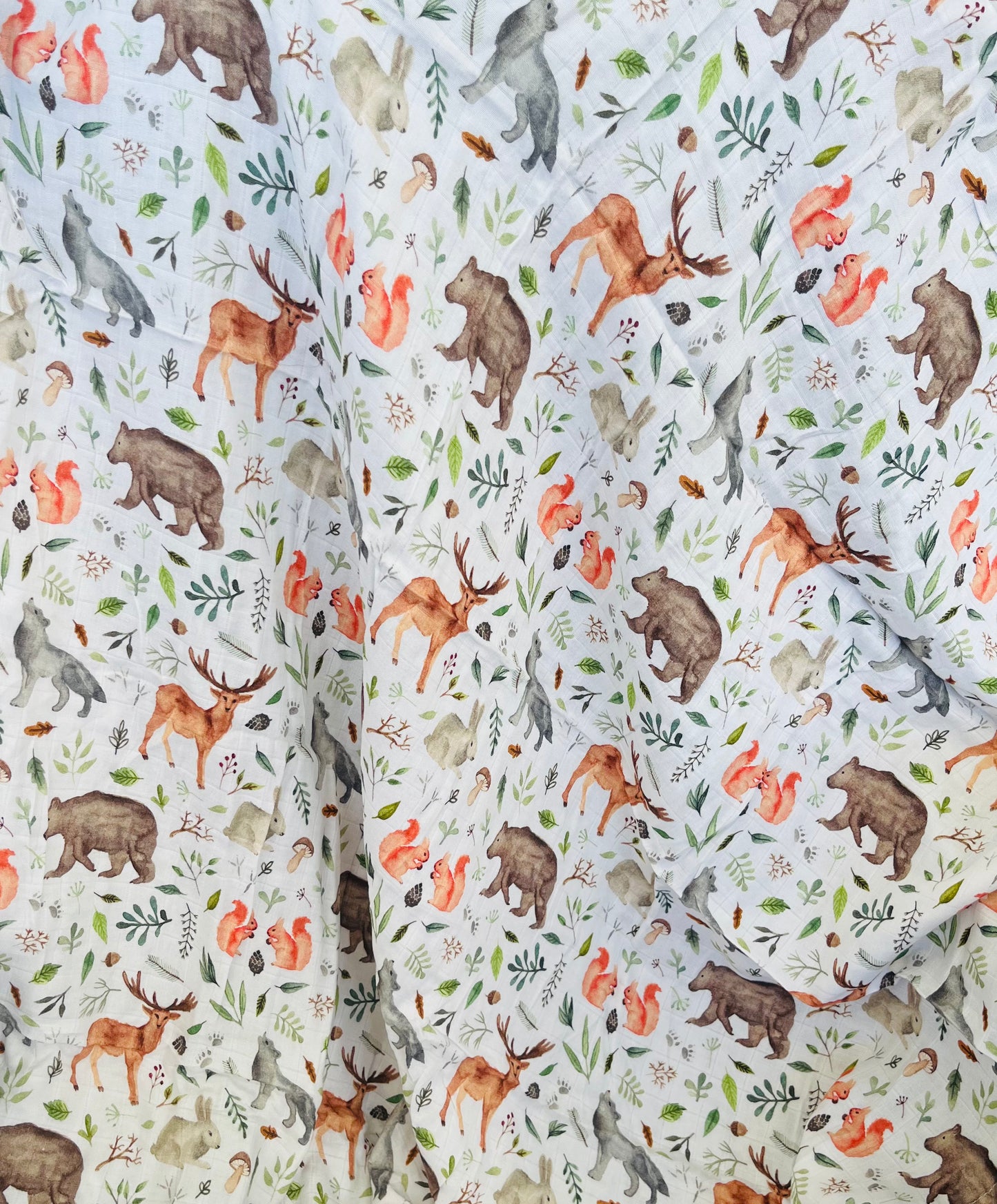 Deer Bear Bamboo Cotton Swaddle