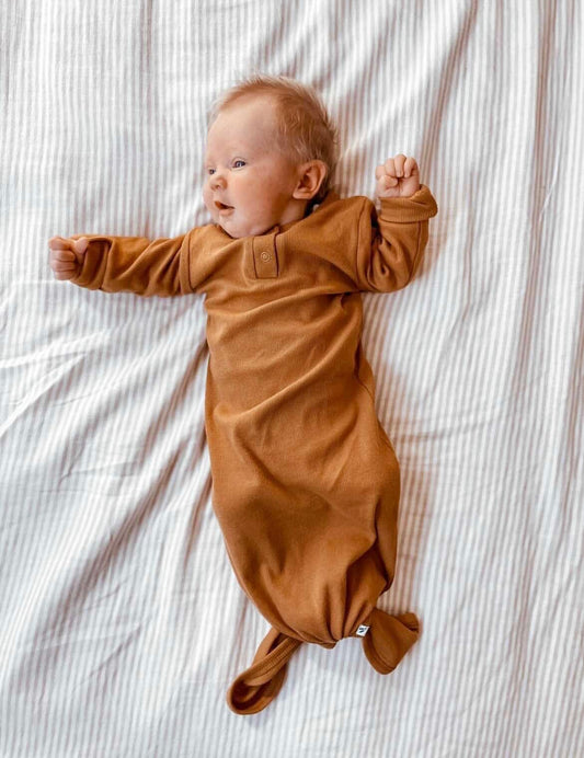 Maple Organic Cotton Ribbed Gown