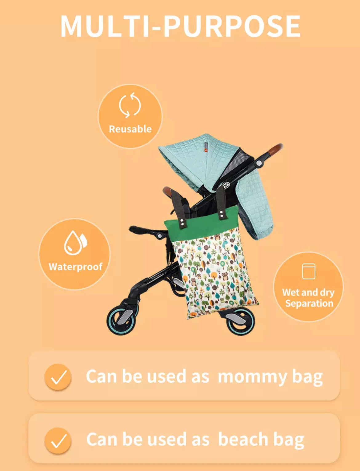 Extra Large Hanging Wet Bag