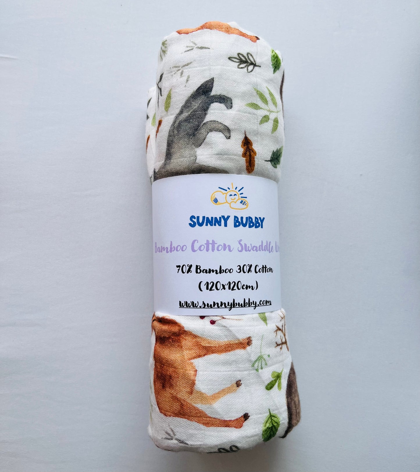 Deer Bear Bamboo Cotton Swaddle