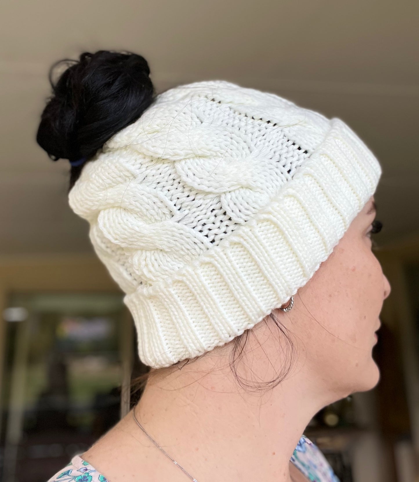 Classic Style Adult Ponytail Beanie