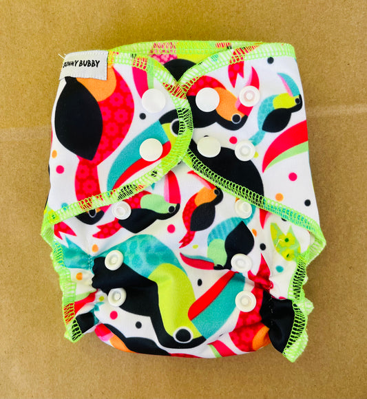Toucans Bamboo Cotton Newborn All in One MCN