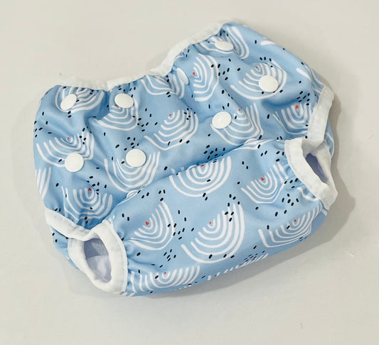 Blue Rainbows Reusable Swim Nappy