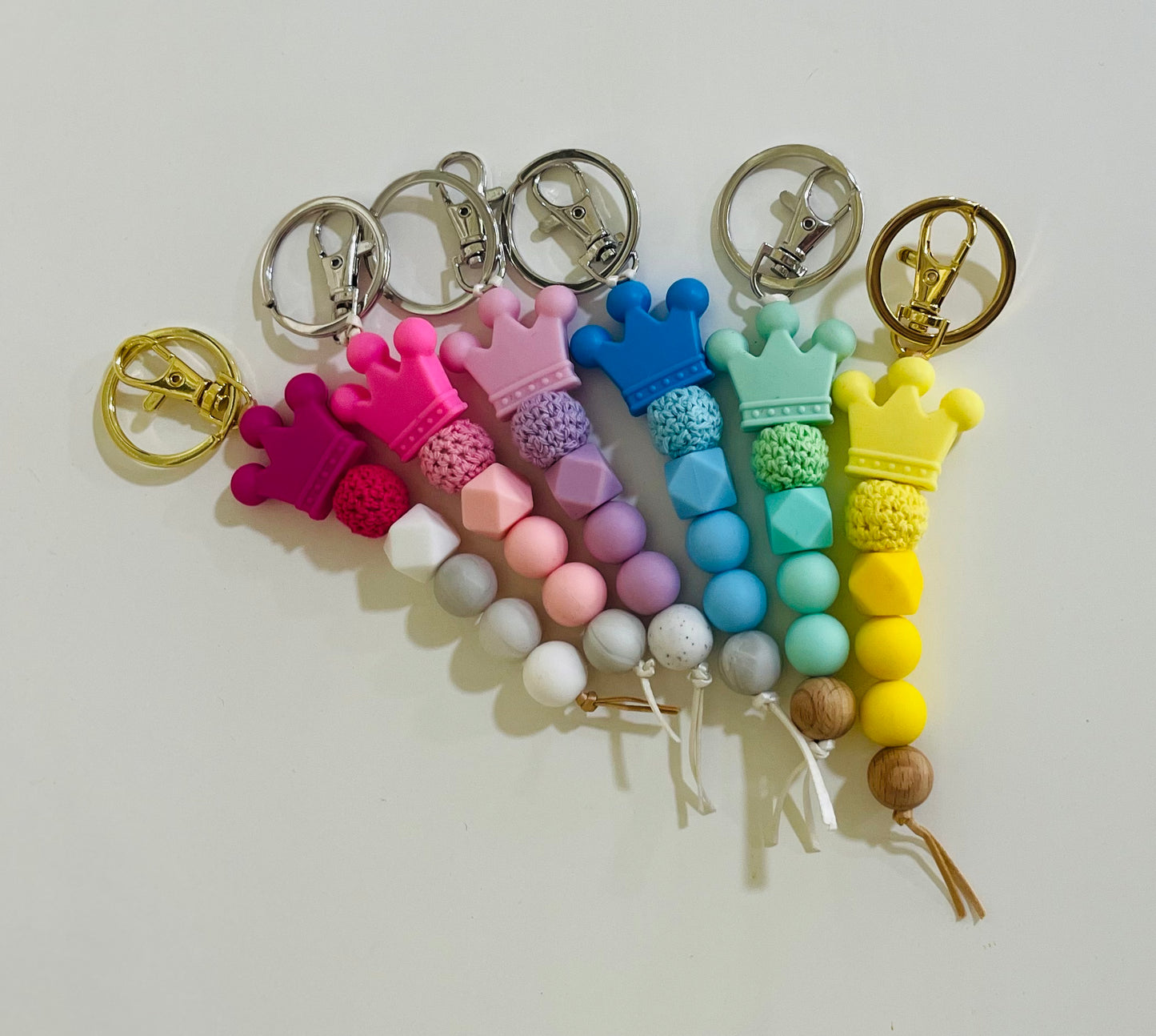Handmade Silicone Tiara/Crown Key Chains