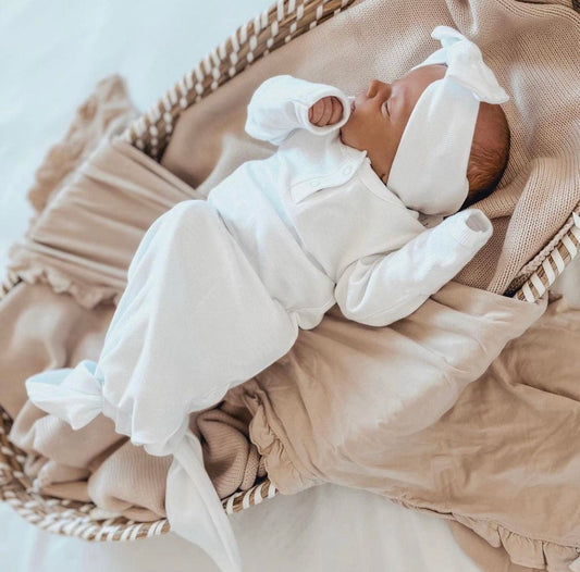 Milk Organic Cotton Ribbed Gown