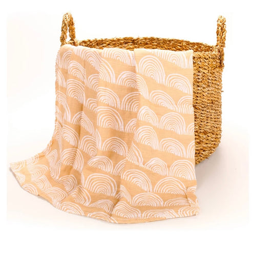 Earthy Rainbows 100% Muslin Cotton Swaddle