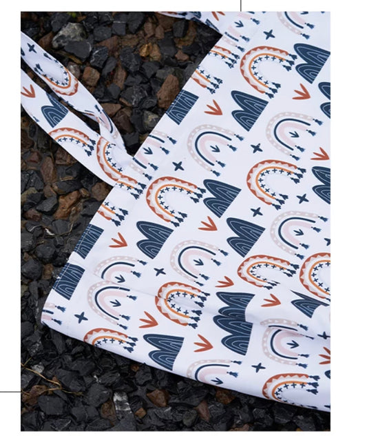 Chasing Rainbows Beach/Shopping/Swim Tote Bag