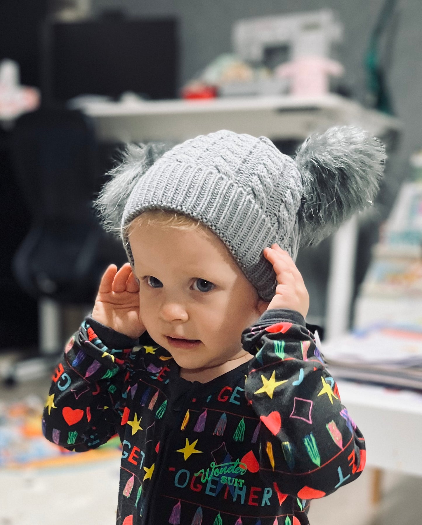 Baby to Toddler PomPom Beanie
