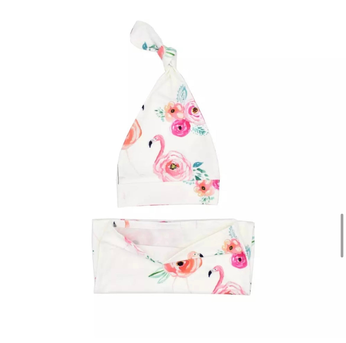 Newborn Lightweight Swaddle & Cap