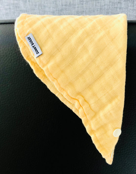 Sunny Yellow Bandana Bib/Neck Sun Cover
