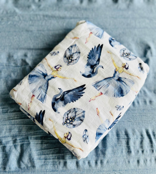 Ballerina Bamboo Cotton Swaddle