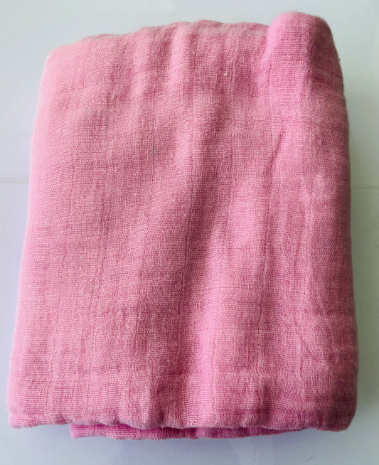 Baby Pink  100% Muslin Cotton Swaddle