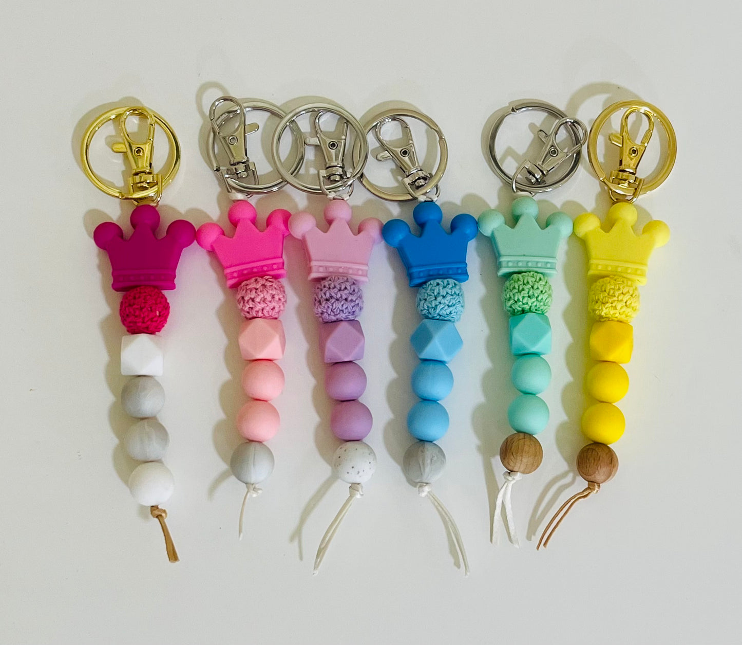 Handmade Silicone Tiara/Crown Key Chains