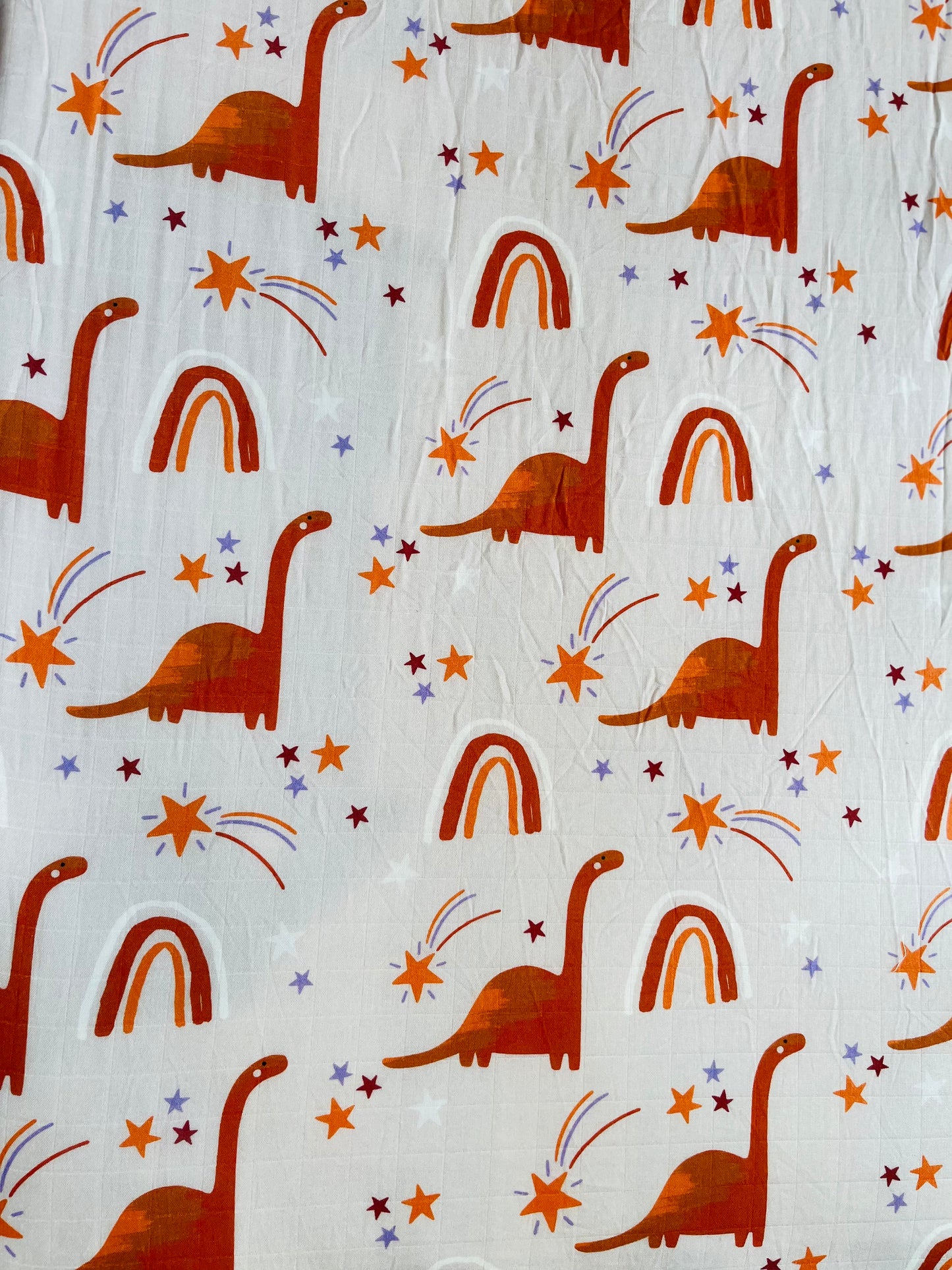 Dinosaurs Bamboo & Organic Cotton Fitted Cot Sheet