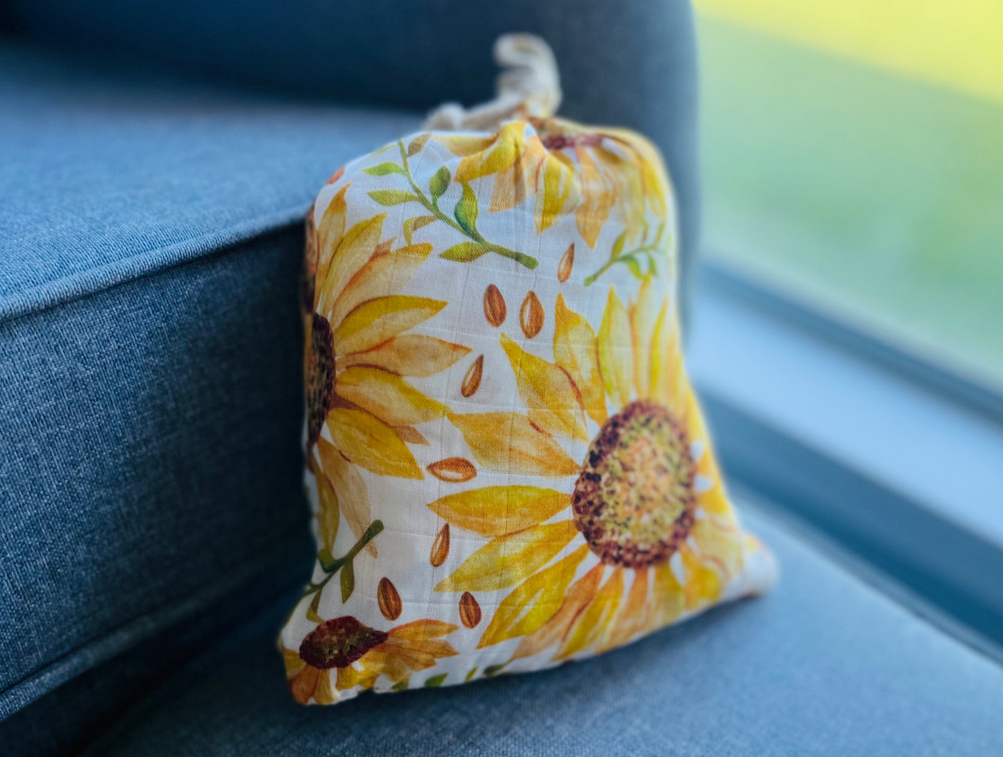 Sunflowers Bamboo & Organic Cotton Fitted Cot Sheet